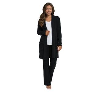 Black Barefoot Dreams Open Front Cardigan